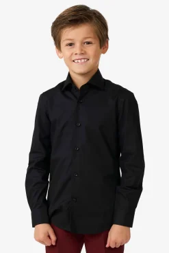 OppoSuits Effen Gekleurde Overhemden|Black Knight