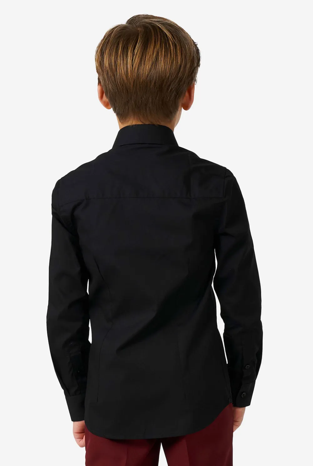 OppoSuits Effen Gekleurde Overhemden|Black Knight