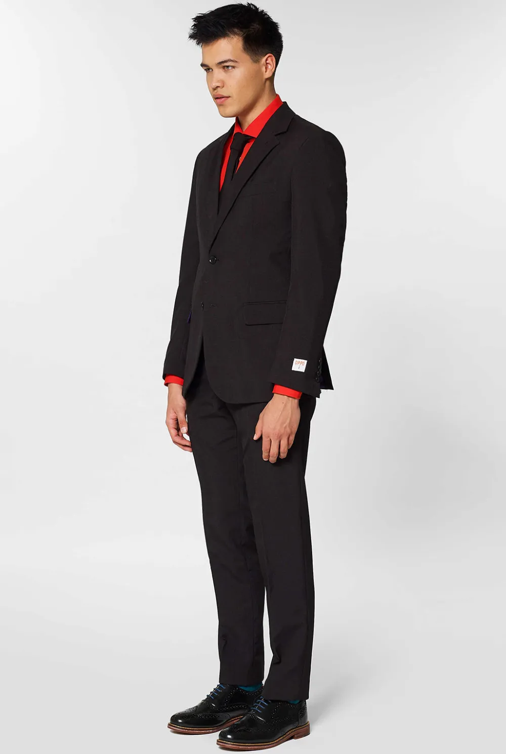 Heren OppoSuits Vrijgezellenfeest Pakken|Trouwpakken|Black Knight