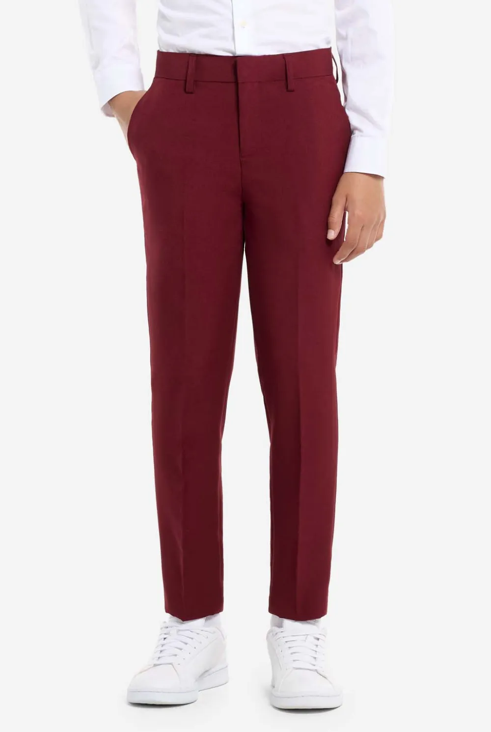 OppoSuits Effen Gekleurde Pakken|Blazing Burgundy