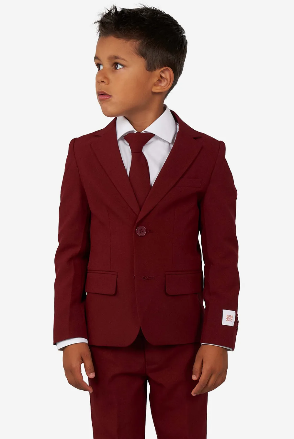 OppoSuits Effen Gekleurde Pakken|Blazing Burgundy