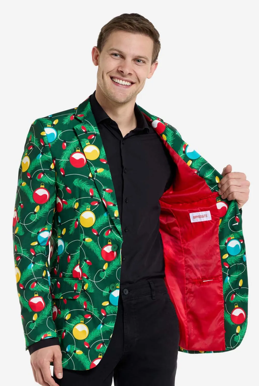 Heren OppoSuits Kerst Blazers|Christmas Tree with Lights