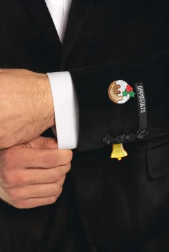 Heren OppoSuits Deluxe Blazers|Kerst Blazers|Christmas - X-Mas Icons - Black