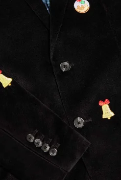 Heren OppoSuits Deluxe Blazers|Kerst Blazers|Christmas - X-Mas Icons - Black