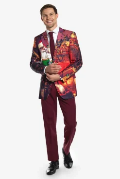 Heren OppoSuits Kerstpakken|Classic Clause