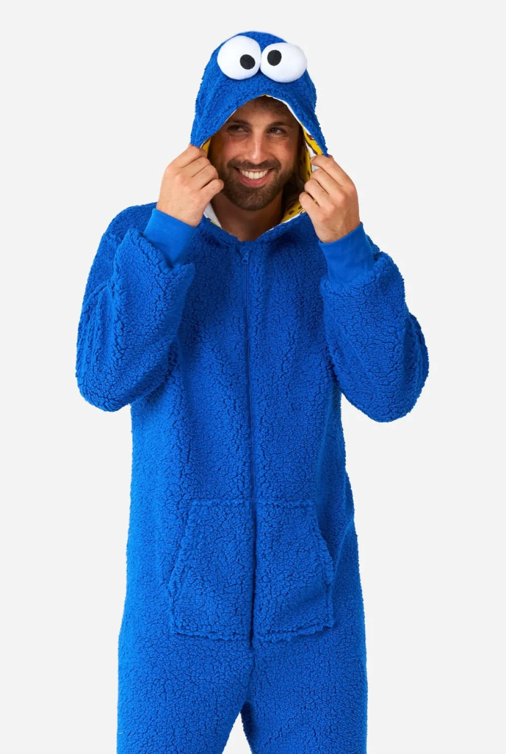 DAMES OppoSuits Karakter Onesies|Effen Gekleurde Onesies|Cookie Monster