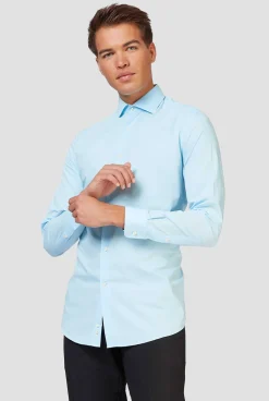 Heren OppoSuits Effen Gekleurde Overhemden|Cool Blue