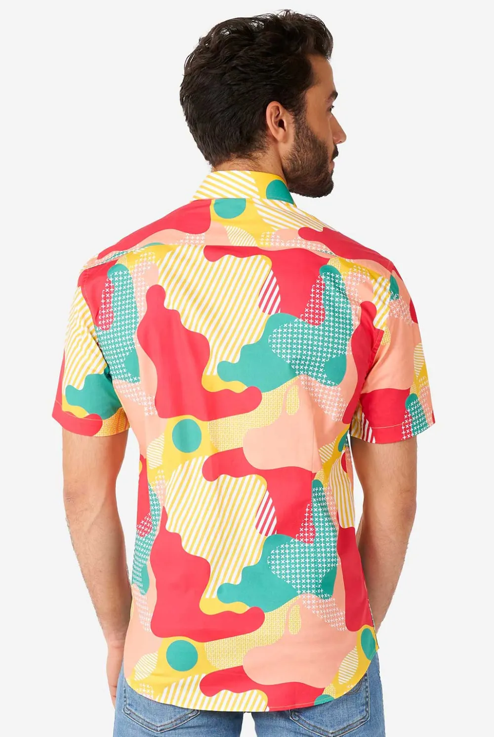 Heren OppoSuits Zomer Overhemden|Casual Overhemden|Coral Camo