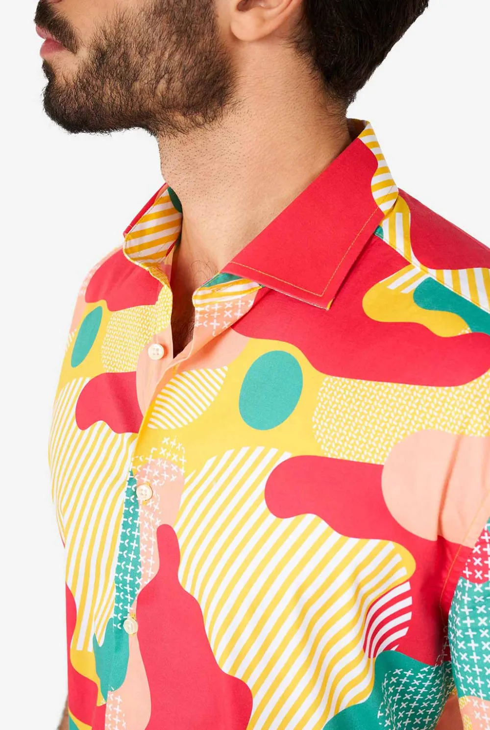 Heren OppoSuits Zomer Overhemden|Casual Overhemden|Coral Camo