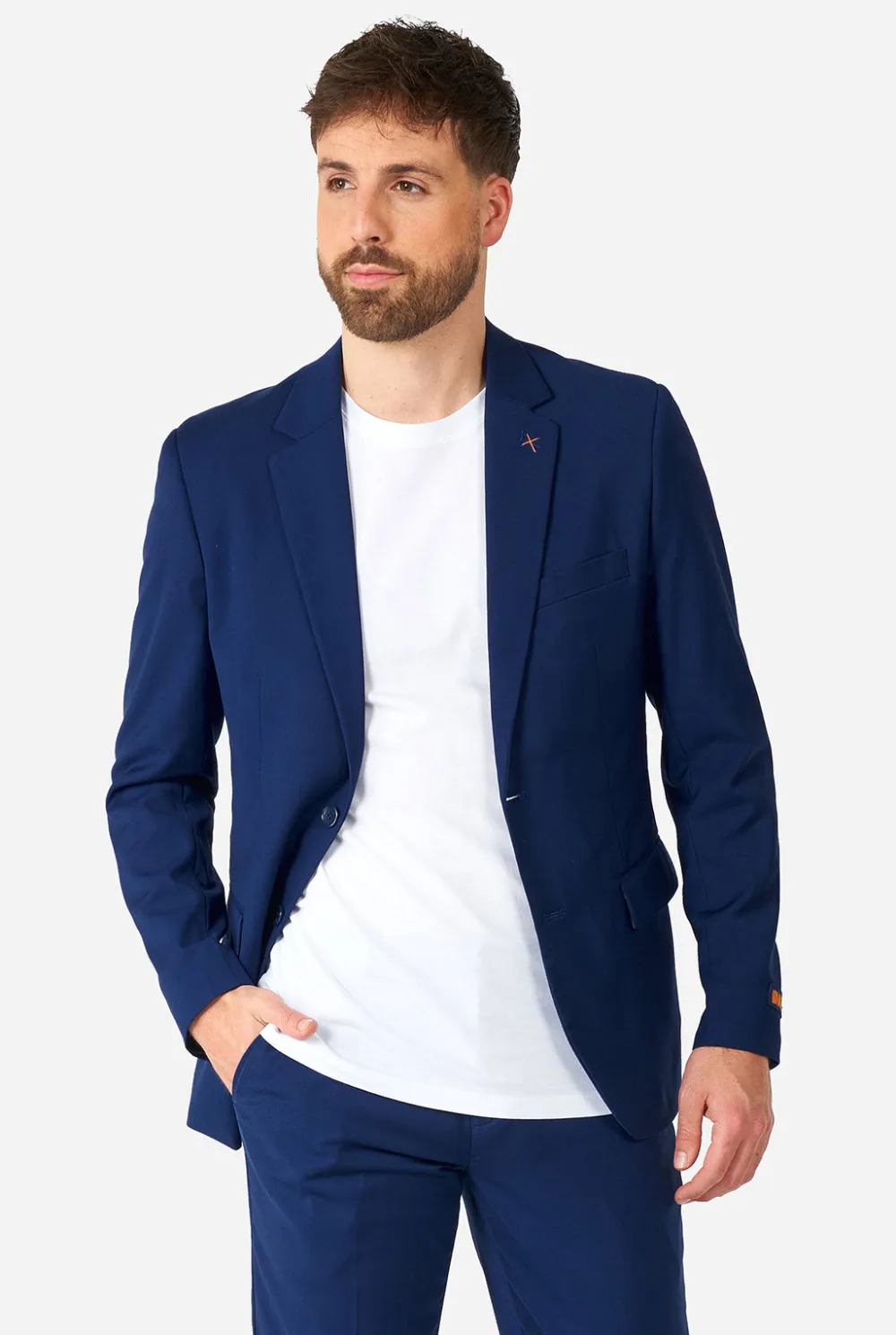 Heren OppoSuits Trouwpakken|Effen Gekleurde Pakken|Daily Dark Blue