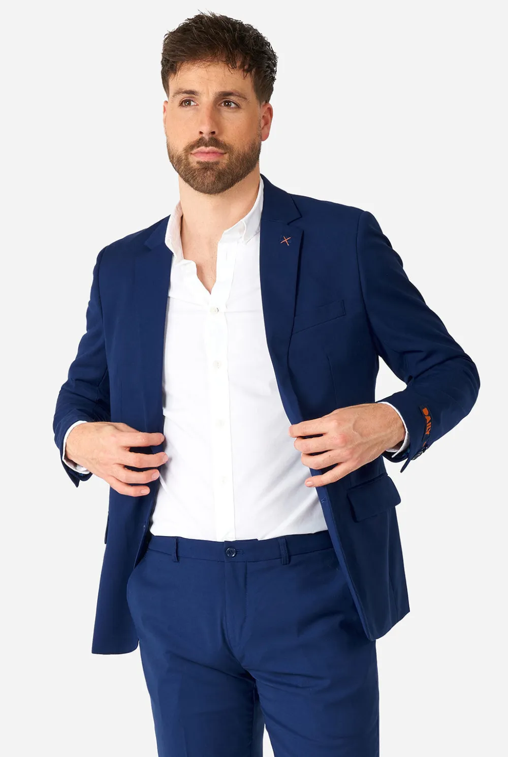 Heren OppoSuits Trouwpakken|Effen Gekleurde Pakken|Daily Dark Blue