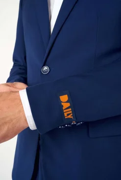 Heren OppoSuits Trouwpakken|Effen Gekleurde Pakken|Daily Dark Blue