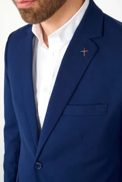 Heren OppoSuits Trouwpakken|Effen Gekleurde Pakken|Daily Dark Blue