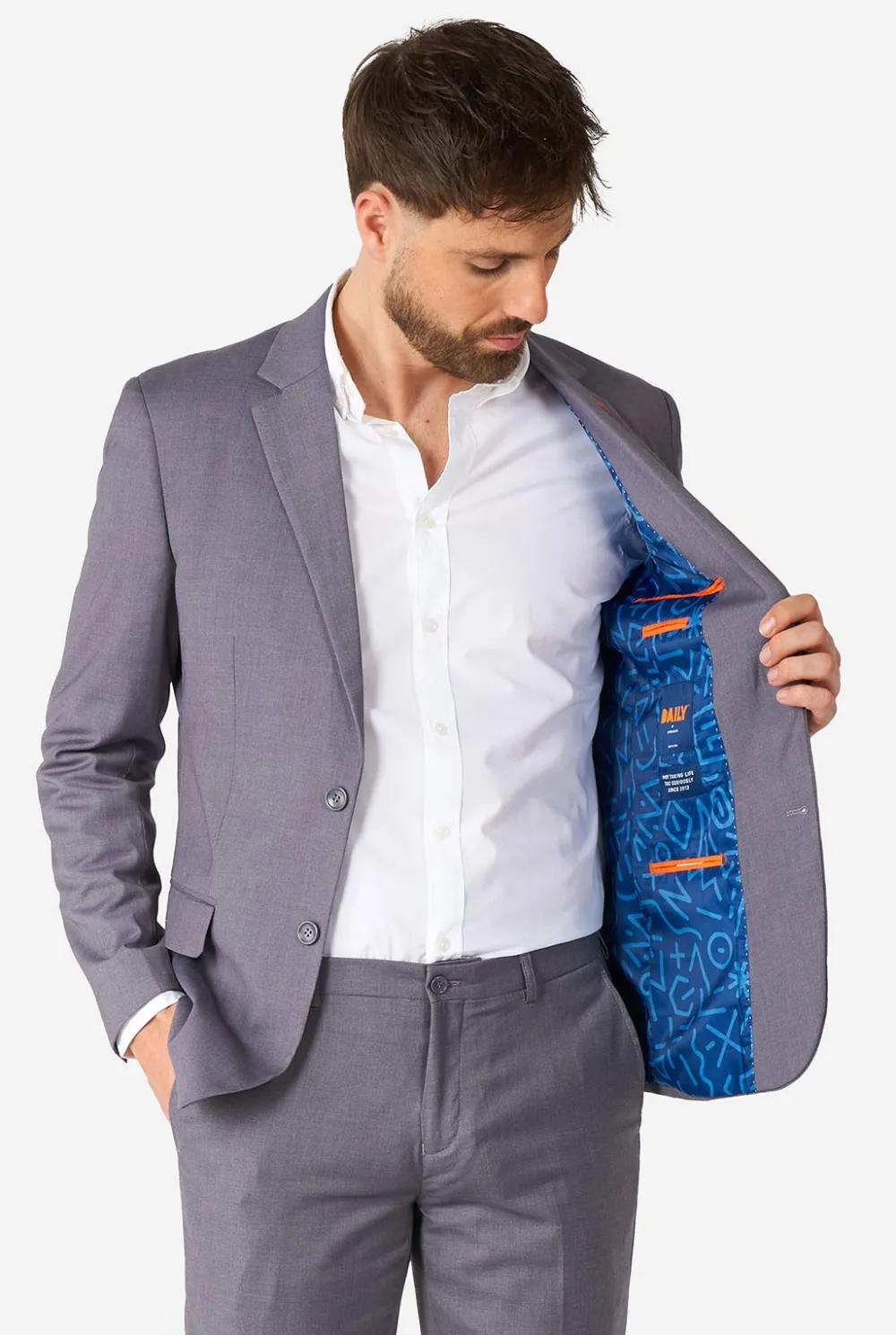 Heren OppoSuits Vrijgezellenfeest Pakken|Daily- Casual Pakken|Daily Dark Grey