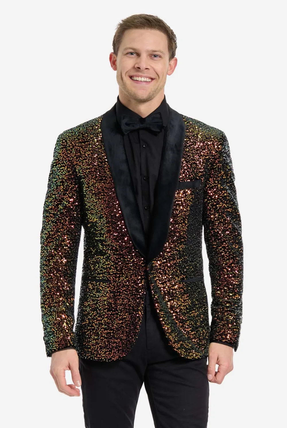Heren OppoSuits Deluxe Blazers|Pailletten Blazers|Dinner Jacket - Amber Sequins