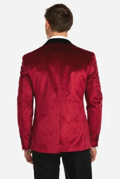 Heren OppoSuits Deluxe Blazers|Kerst Blazers|Dinner Jacket - Burgundy