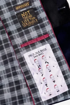 Heren OppoSuits Deluxe Blazers|Kerst Blazers|Dinner Jacket - Deep Blue