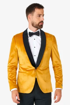 Heren OppoSuits Deluxe Blazers|Kerst Blazers|Dinner Jacket - Gold