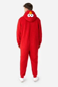DAMES OppoSuits Karakter Onesies|Effen Gekleurde Onesies|Elmo