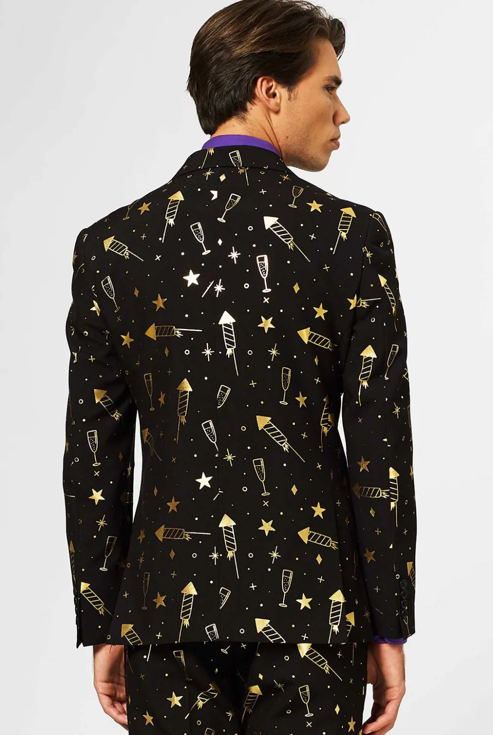 Heren OppoSuits Glimmende Pakken|Kerstpakken|Fancy Fireworks