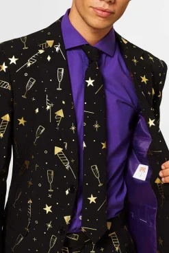 Heren OppoSuits Glimmende Pakken|Kerstpakken|Fancy Fireworks