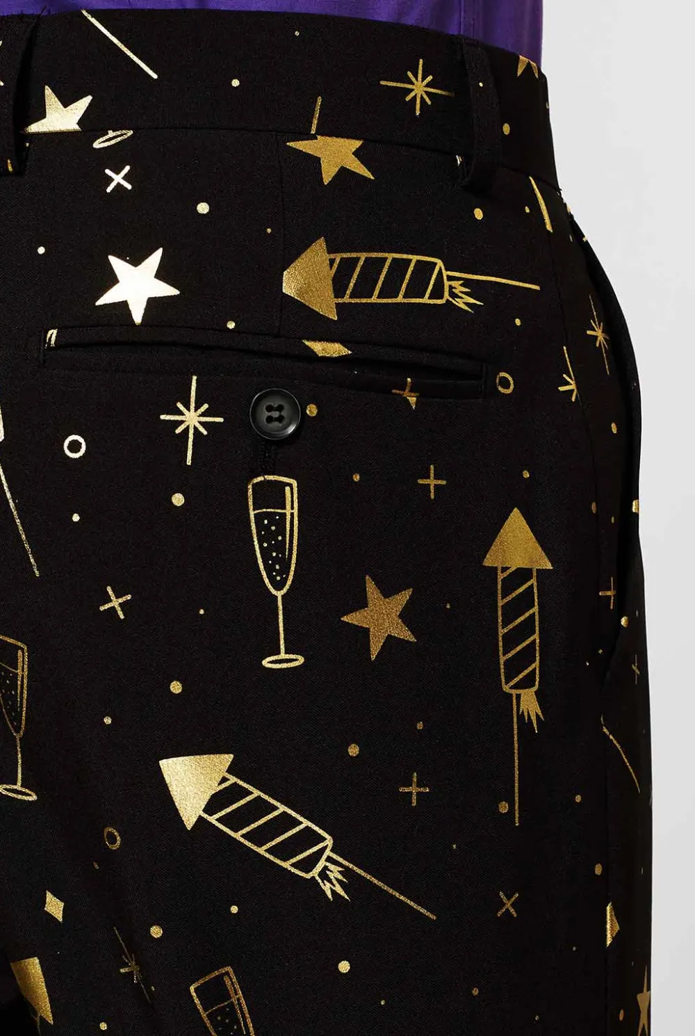 Heren OppoSuits Glimmende Pakken|Kerstpakken|Fancy Fireworks