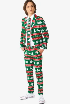 OppoSuits Kerst Pakken|Festive Green
