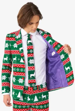 OppoSuits Kerst Pakken|Festive Green