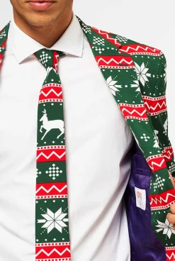 Heren OppoSuits Kerstpakken|Festive Green