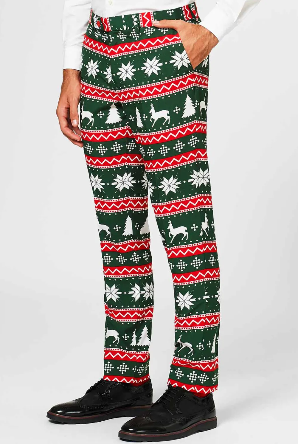 Heren OppoSuits Kerstpakken|Festive Green