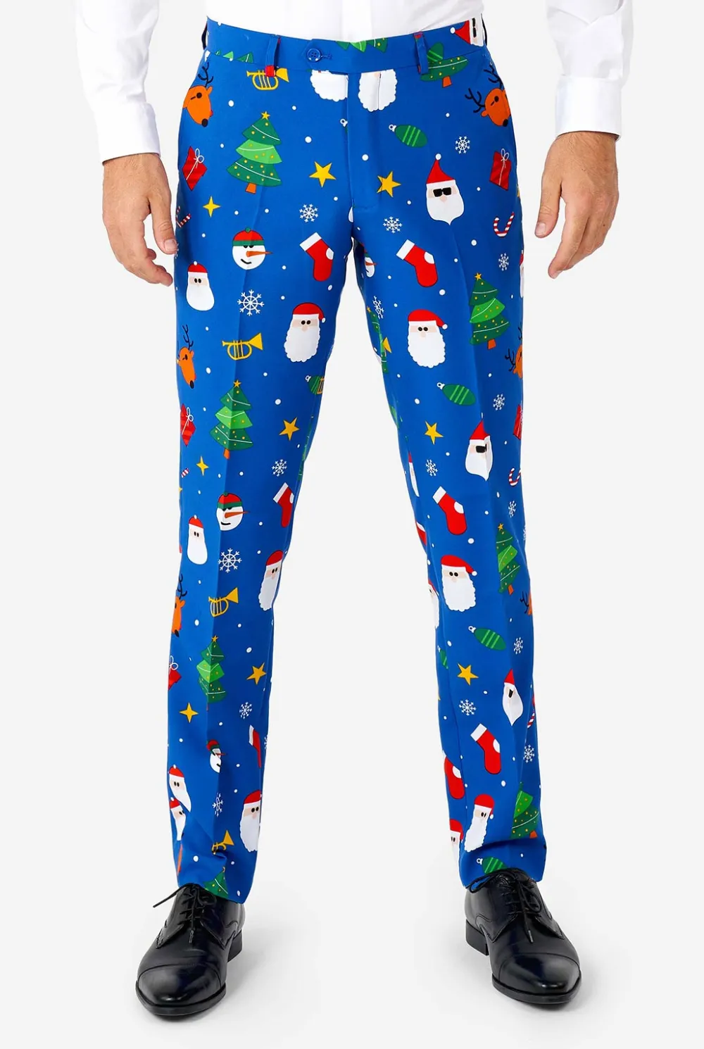Heren OppoSuits Kerstpakken|Festivity Blue