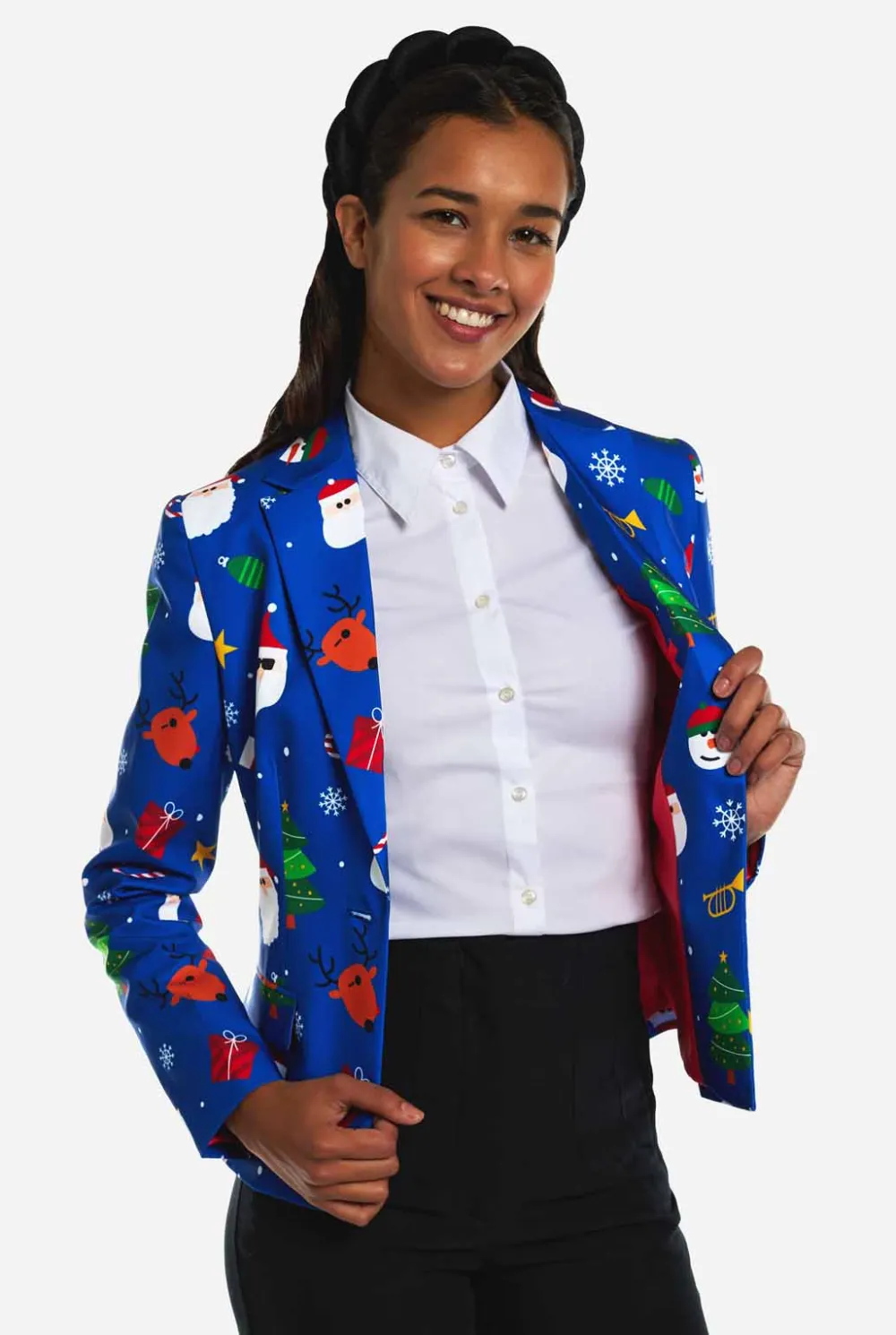DAMES OppoSuits Kerstblazers|Festivity Blue