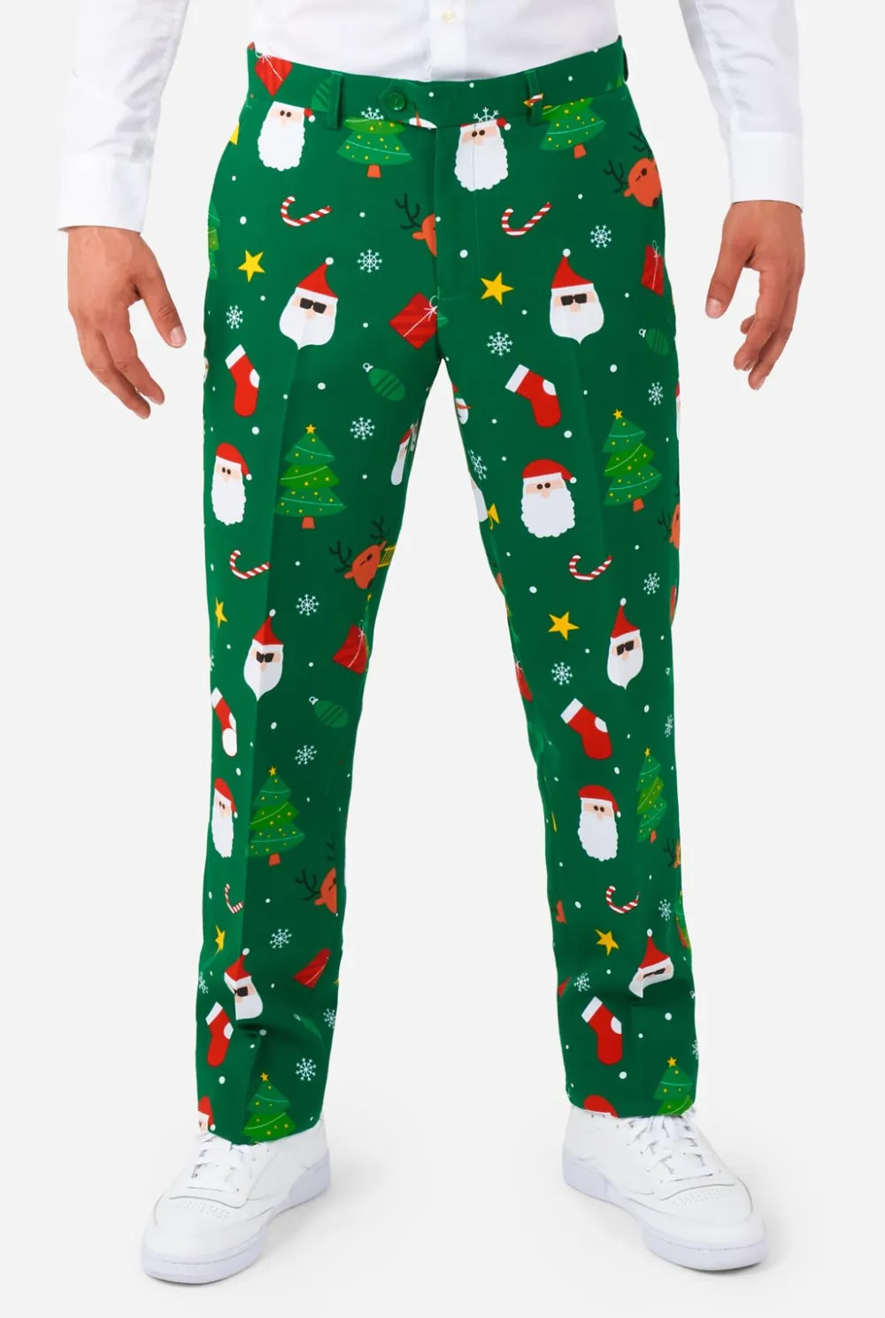 Heren OppoSuits Kerstpakken|Festivity Green
