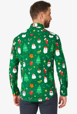 Heren OppoSuits Casual Overhemden|Festivity Green