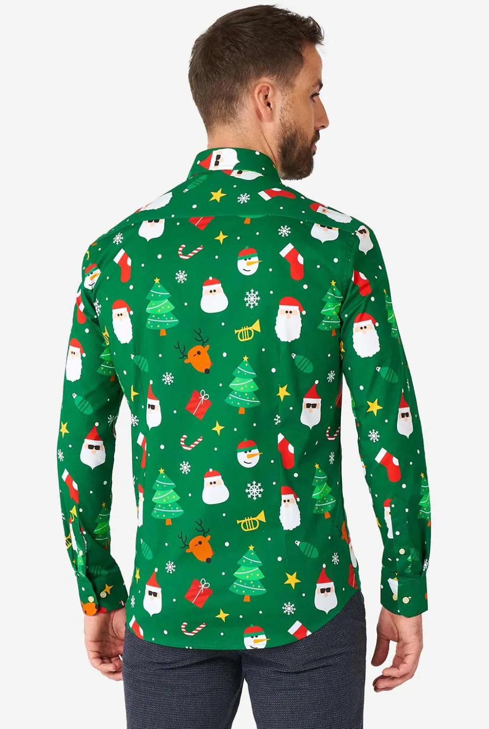 Heren OppoSuits Casual Overhemden|Festivity Green