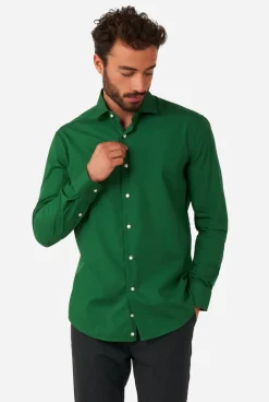 Heren OppoSuits Effen Gekleurde Overhemden|Glorious Green