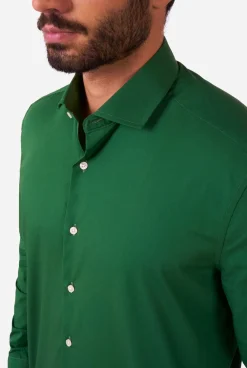 Heren OppoSuits Effen Gekleurde Overhemden|Glorious Green