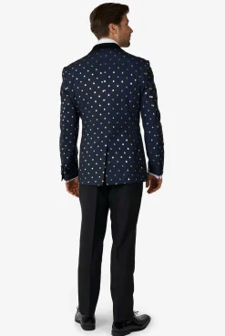 Heren OppoSuits Kerst Smokings|Goldy Dots