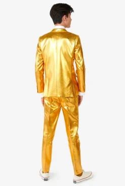 OppoSuits Carnavals Pakken|Effen Gekleurde Pakken|Groovy Gold