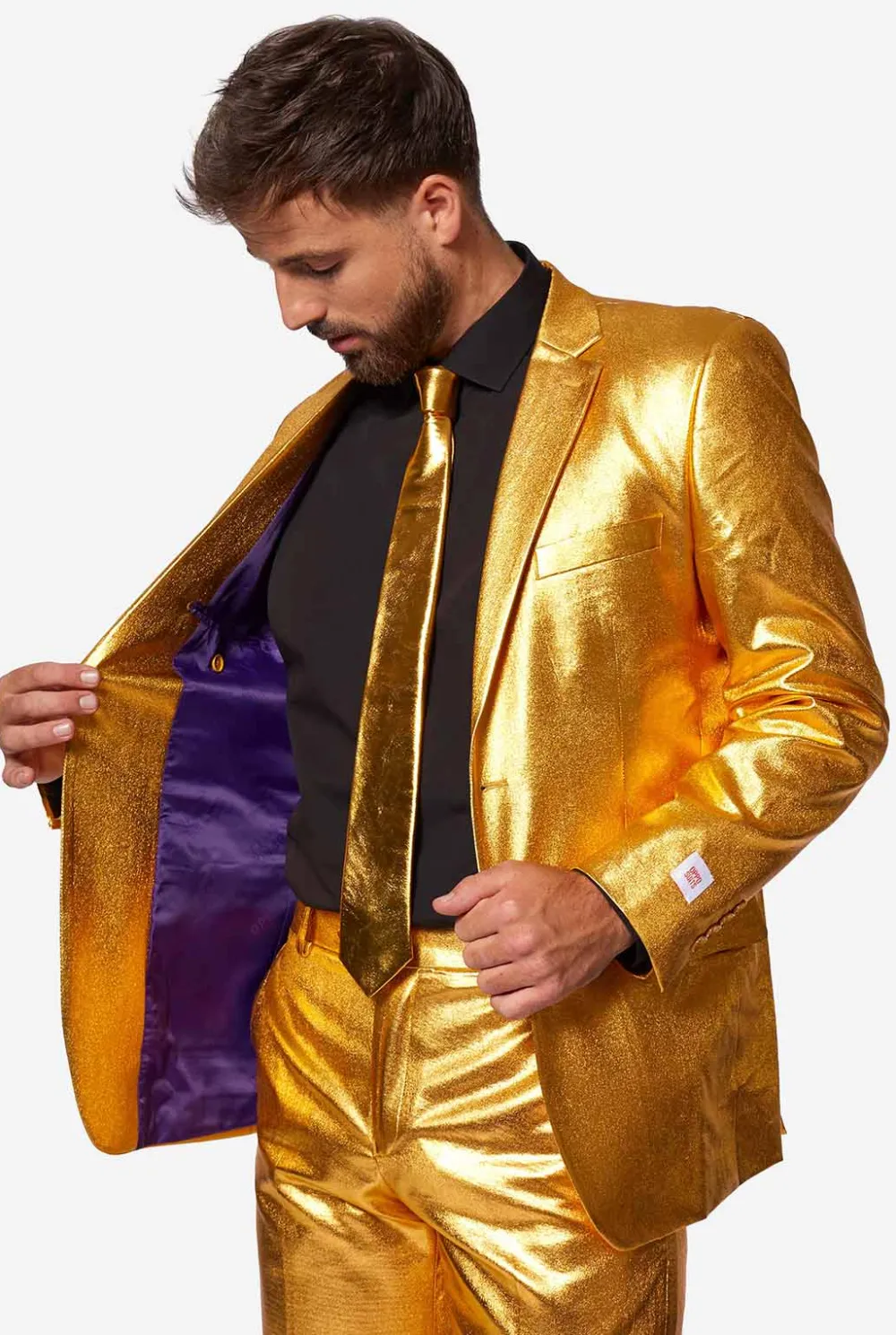 Heren OppoSuits Vrijgezellenfeest Pakken|Trouwpakken|Groovy Gold