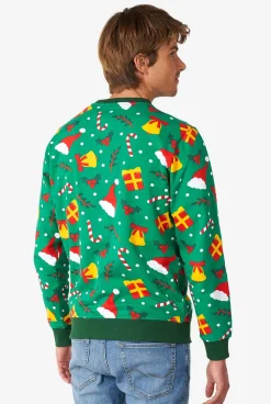 Heren OppoSuits Kerst Sweaters|Holiday Greenish