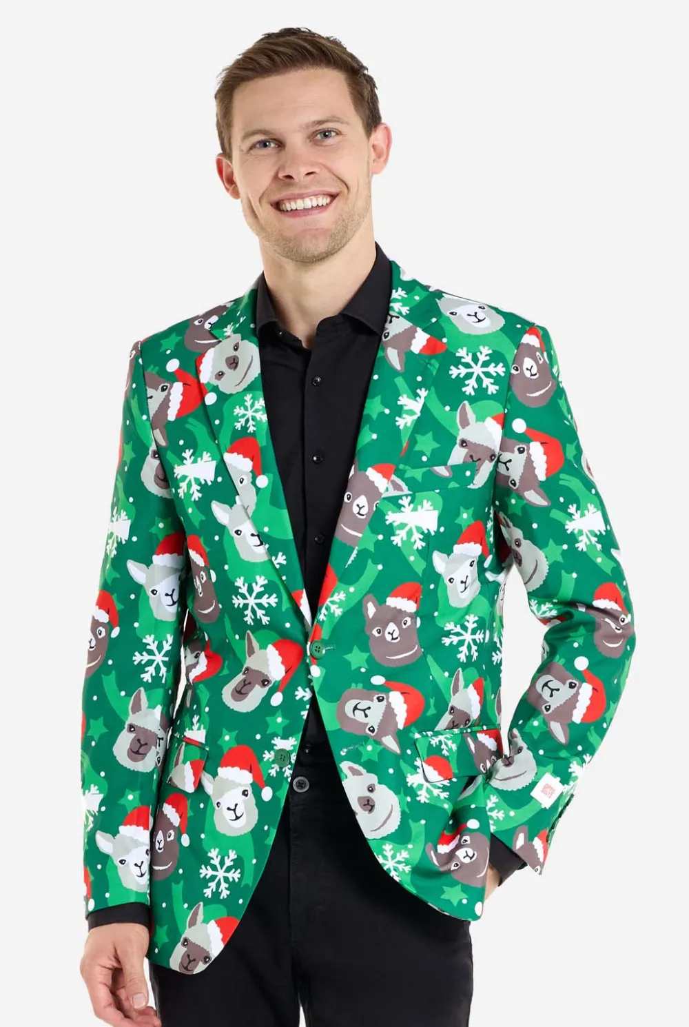 Heren OppoSuits Kerst Blazers|Holiday Llamas