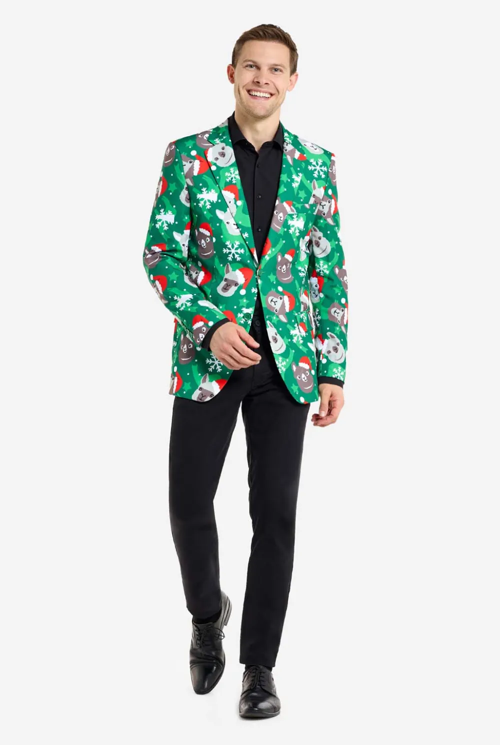 Heren OppoSuits Kerst Blazers|Holiday Llamas