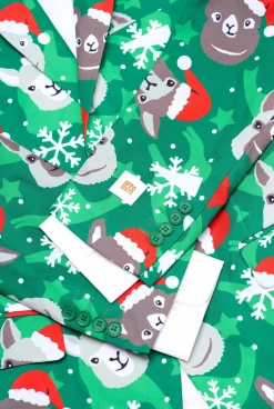 Heren OppoSuits Kerst Blazers|Holiday Llamas