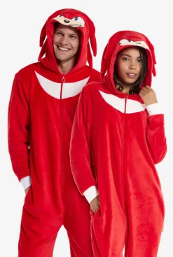 DAMES OppoSuits Karakter Onesies|Effen Gekleurde Onesies|Knuckles