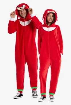 DAMES OppoSuits Karakter Onesies|Effen Gekleurde Onesies|Knuckles