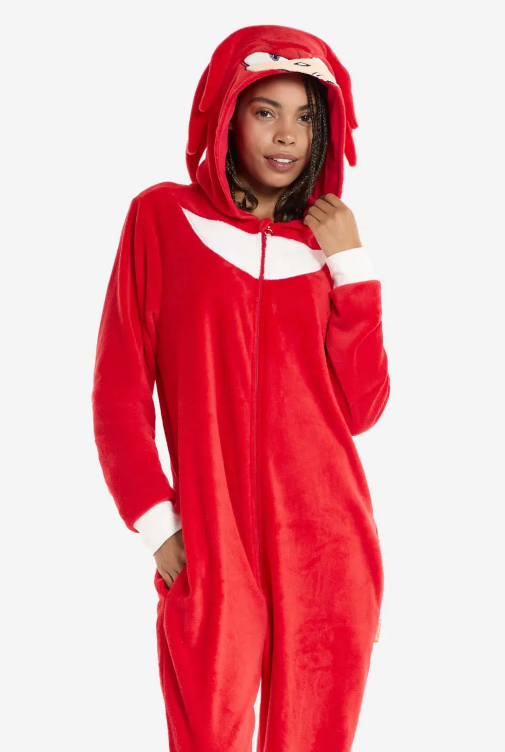 DAMES OppoSuits Karakter Onesies|Effen Gekleurde Onesies|Knuckles