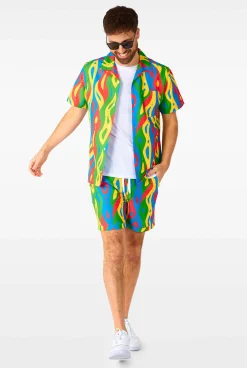 Heren OppoSuits Zomer Sets|Loopy Lines