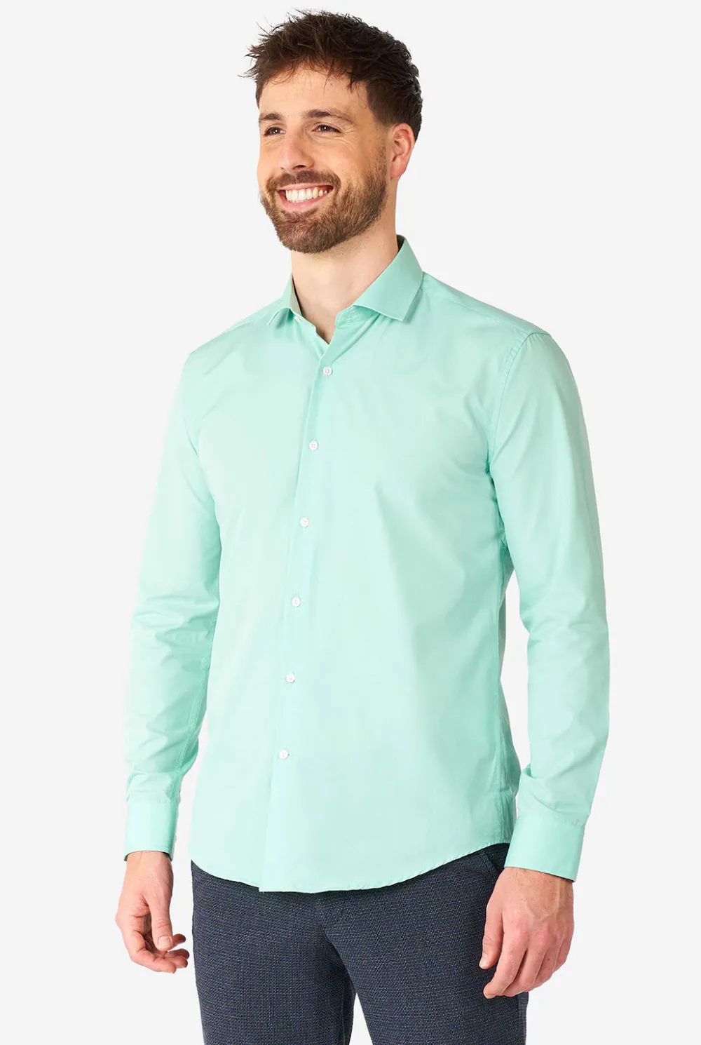Heren OppoSuits Effen Gekleurde Overhemden|Magic Mint