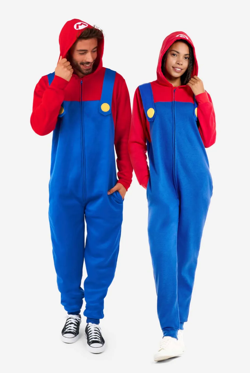 DAMES OppoSuits Karakter Onesies|Effen Gekleurde Onesies|Mario
